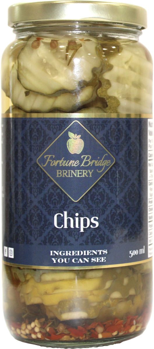 fortune bridge brinery - dill pickle chips - pei