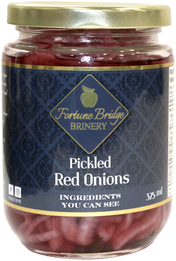 fortune bridge brinery - pickled red onions - pei